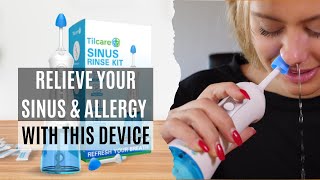 Sinus Rinse Kit by Tilcare  Perfect Nasal Rinse Machine for Sinus amp Allergy Relief [upl. by Ydennek]