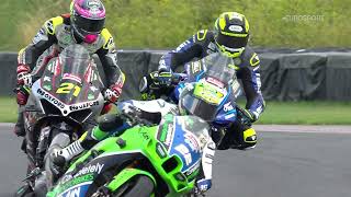 2024 Bennetts British Superbike Championship RD7 Thruxton Race 1 highlights [upl. by Schug244]