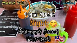 Pantai Cenang Night Street Food Market  Malaysia Vlog  pentai cenang langkawi [upl. by Ggerg]