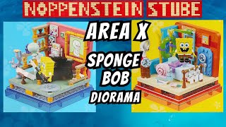 Bikini Bottom in einer Acryl Box  Area X SpongeBob Square Pants Diorama Klemmbaustein Set  Barweer [upl. by Einreb]