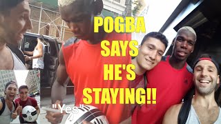 POGBA TELLS US HES STAYING AT JUVENTUSbut was he lying [upl. by Etteniuqna]