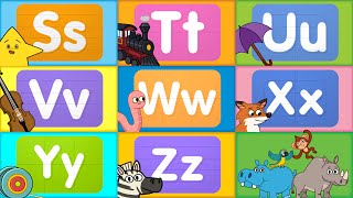 Learn the ABCs  Letters S  Z  Turn amp Learn ABCs  ​​🌈 Super Simple ABCs [upl. by Atiluap43]