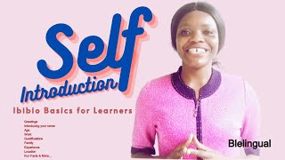 How to Introduce yourself in Ibibio  greetings efik ibibio grammar languageskills calabar [upl. by Nanni]