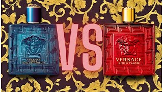 ¿Cuál elegir 🧐 Versace Eros EDP o Eros Flame  Todo lo que necesitas saber [upl. by Pacian]