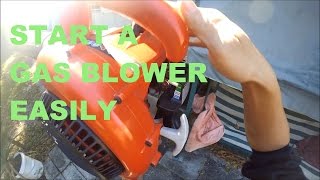 How start a Homelite gas blower or any gas blower [upl. by Atiluj]