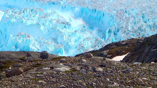 Helheim Glacier massive calving East Greenland [upl. by Ezalb]