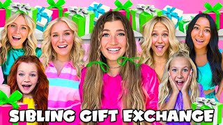 SiBLiNG GiFT EXCHANGE WiTH MY 8 TEEN SiBLINGS [upl. by Gierc]