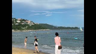 Shenzhen Dameisha public beach attracted thousands and thousands people visiting…… [upl. by Schmitt249]