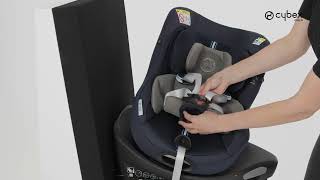 How to Insert the Newborn Inlay I Sirona G iSize Car Seat I CYBEX [upl. by Bobseine]