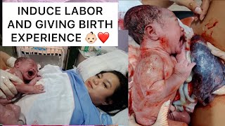 12 HOURS INDUCE LABOR  GIVING BIRTH EXPERIENCE [upl. by Arjan441]