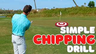 CHIP the Golf Ball CLOSER using this SIMPLE DRILL [upl. by Roux]