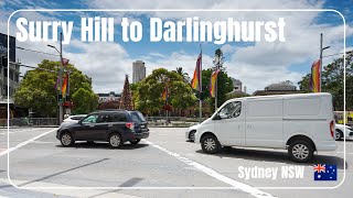 4K HDR Surry Hill to Darlinghurst  Sydney Walking Tour  Sydney Australia Walk [upl. by Ahsiekat512]