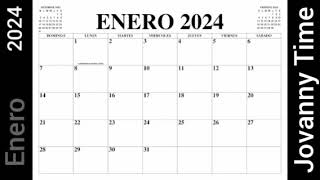 Calendario  Enero 2024 [upl. by Creigh]