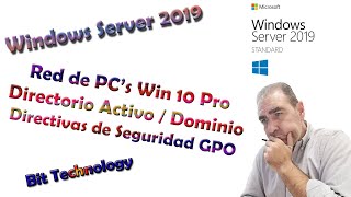 🔥 Instalación Windows SERVER 2019  Directorio Activo ADDS  Dominio  Directivas de Seguridad GPO 🔥 [upl. by Lauder60]