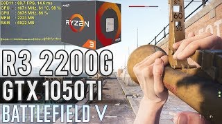 Teste BF5 Multiplayer  R3 2200G  GTX 1050 Ti  8GB RAM  Full HD Low vs Médio  Gargalou [upl. by Airoled54]