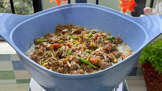 বিফ বিরিয়ানি রেসিপি  BEEF BIRYANI RECIPE  How to make biryani Instant Beef Biryani [upl. by Nhtanhoj453]