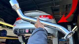 INSTALLING THE BEST EXHAUST FOR THE Q50 MUST WATCH [upl. by Nowyt407]