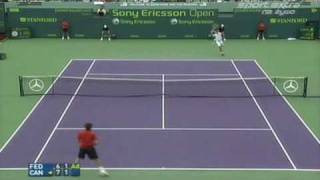 Federer vs Cañas MS Miami 2007 R16 [upl. by Lairret805]