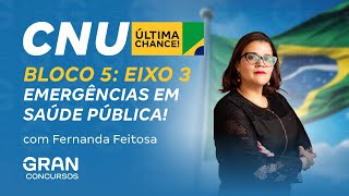 CNU Bloco 5 Eixo 3  Emergências em saúde pública [upl. by Akienahs]