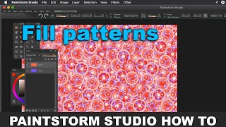 Paintstorm Studio  Fill patterns  textures tutorial [upl. by Leila]