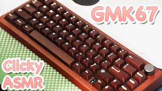 【Clicky ASMR】GMK67 ☀ Kailh Box White Switches Mechanical Keyboard Typing Sound Test【No Talking】 [upl. by Tatianna411]