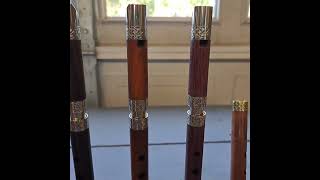 Quintuple Tunable Exotic Hardwood Whistle Set with Celtic Knot Engravings [upl. by Iasi]