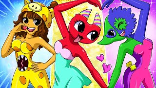 ANIMATION JESTER amp GIRAFFE MELMAN But SEXY Girls  Garten of Banban Cute Girl ALL Compilation [upl. by Noble]