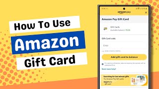 How To Use Amazon Gift Card  Redeem Amazon Gift Card  2024 [upl. by Trebla942]