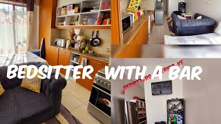 BEDSITTER MAKEOVERBEDSITTER WITH A BARSTUDIO APARTMENT TOUR [upl. by Trik]