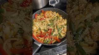 😋ТАКОЙ ВКУСНЯТИНЫ ВЫ ЕЩЁ НЕ ПРОБОВАЛИ👍ЛАПША УДОН С ОВОЩАМИ И СОУСОМ ТЕРИЯКИ👍🔥😋 [upl. by Strephon391]