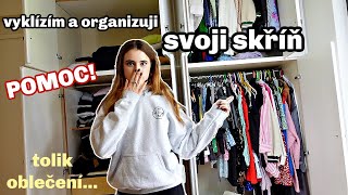 Vyklízím a organizuji svoji skříň TOLIK OBLEČENÍ [upl. by Hussar]