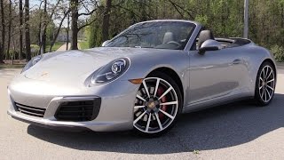 2017 Porsche 911 Carrera 4S Cabriolet  Start Up Road Test amp In Depth Review [upl. by Tray]