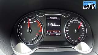 2015 Audi A3 14 TFSI ultra 150hp  0200 kmh acceleration 1080p [upl. by Petite639]