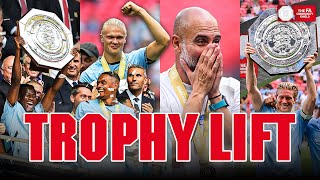 FULL Trophy Lift amp Celebrations Manchester City 2024 Community Shield Winners [upl. by Ahsenom]