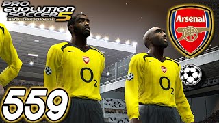 PES 5 Master League  vs Arsenal H UCL Quarter Final 1st Leg  Part 559 [upl. by Neesay]