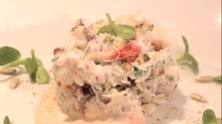 California Crab Salad  Gourmet Recipes [upl. by Lekar]