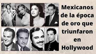 actores mexicanos que triunfaron en Hollywood  Epoca de Oro [upl. by Yknip]