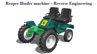 Reaper Binder machine  reverse Engineering solidworkstechnologymechanism innovationCAD [upl. by Haletky961]