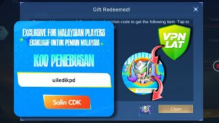 HOW TO CLAIM FREE BATTLE EMOTE LAYLA BLUE SPECTER REDEEM CODES USING VPN MALAYSIA  TONGITS GO [upl. by Rybma]