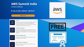 AWS Summit India 2024  Free AWS Certificate  AWS Latest Program 2024  Register Now [upl. by Maddox]