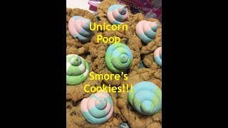 Unicorn Poop Smores Cookies [upl. by Akinod435]