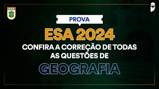 Questão 29 Geografia  Gabarito ESA 2024 [upl. by Winser]