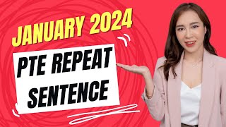 January 2024  PTE Repeat Sentence Prediction ptequestions [upl. by Zimmerman]