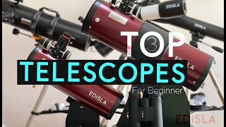 Top 3 Best Beginners Telescopes Which one should you buy Ranked by Score EDISLA Astra 114 [upl. by Samot863]