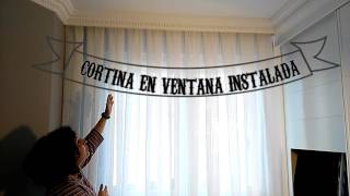 Instalar cortinas y rieles por Cortinasymas [upl. by Buford]