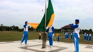 Latihan Pengibaran Bendera PASKIBRAKA Kab Sambas 2015 [upl. by Norramic]