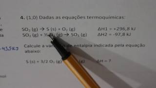 Termoquímica  Resolução de exercícios [upl. by Ettenwahs727]