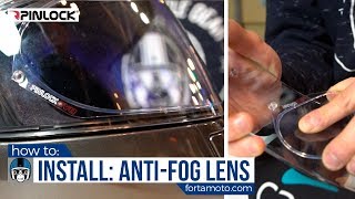 How to install a Pinlock antifog lens  FortaMotocom [upl. by Karena]