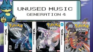 UNUSED MUSIC  GENERATION 4  Pokemon Diamond  Pearl  Platinum Unused Tracks [upl. by Lemrahs]