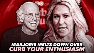 Marjorie Taylor Greene Loses Her Mind Over An Episode Of Curb Your Enthusiasm [upl. by Benge674]